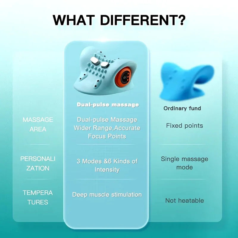 Neck Stretcher | Cervical Traction & Pulse Massage Pillow