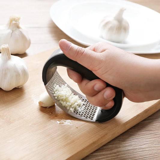 EZ-Crush™ Stainless Steel Garlic Press | Effortlessly mince garlic and veggies