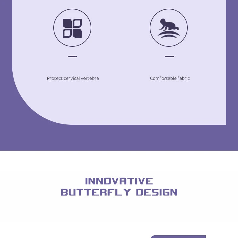 Orthopedic Memory Foam Pillow β Butterfly Shape for Neck Support