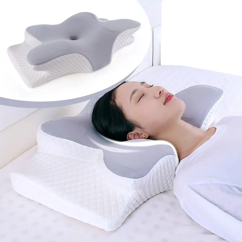 Orthopedic Memory Foam Pillow β Butterfly Shape for Neck Support