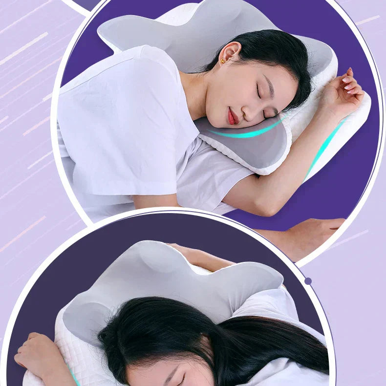 Orthopedic Memory Foam Pillow β Butterfly Shape for Neck Support