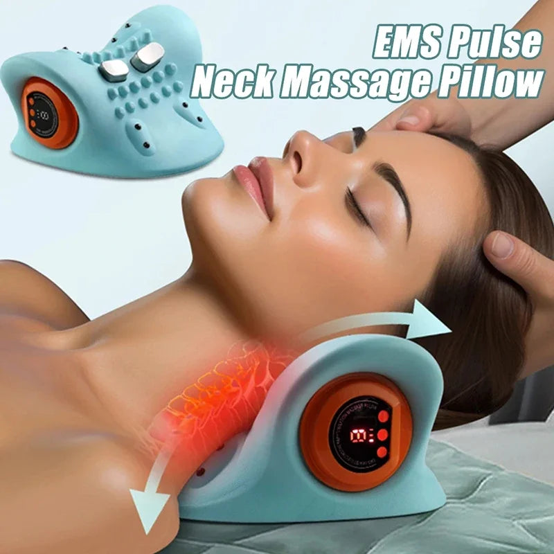 Neck Stretcher | Cervical Traction & Pulse Massage Pillow