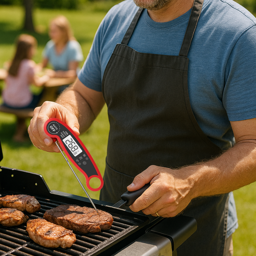Digital Meat Thermometer – Foldable Probe